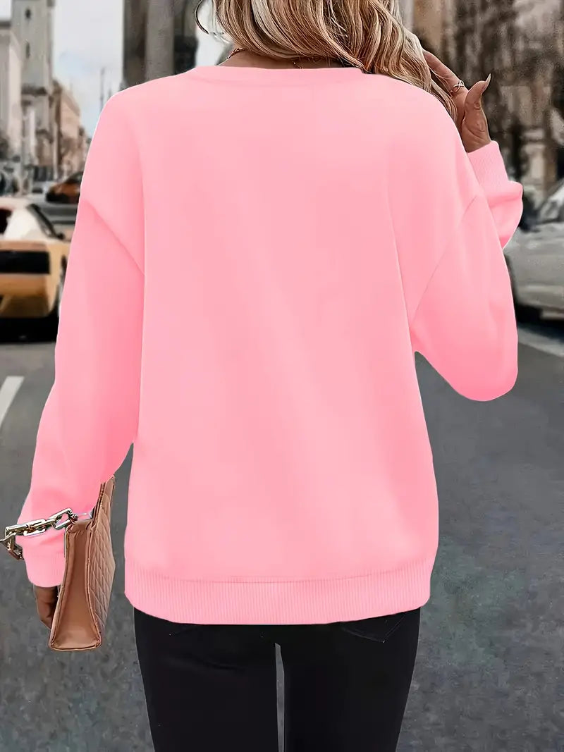 Cozy Pink Sweatshirt | Steun borstkanker