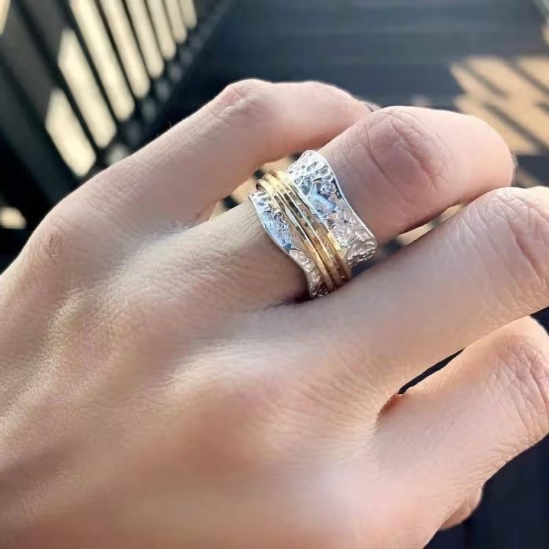 Two-Tone Shine Ring | Steun borstkanker