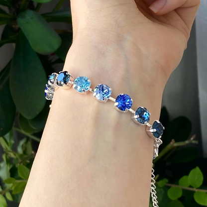 Blue Crystal Bracelet | Ondersteuning bij diabetes