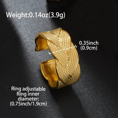 Vintage Braided Ring | Steun borstkanker