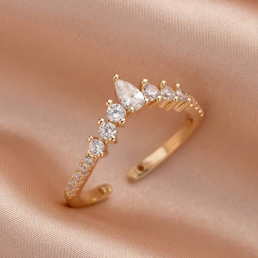 Crown Accent Ring | Steun borstkanker