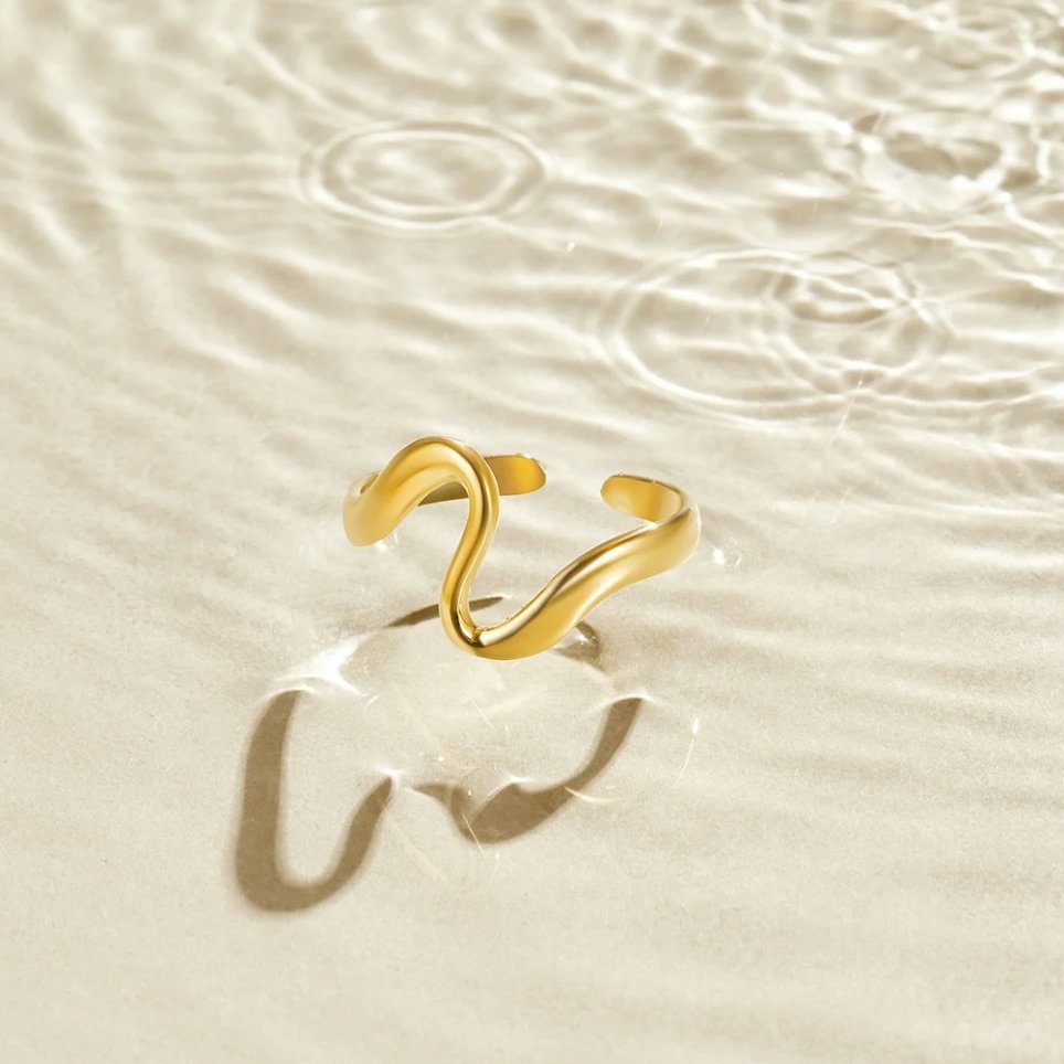 Wave Open Ring | Steun borstkanker