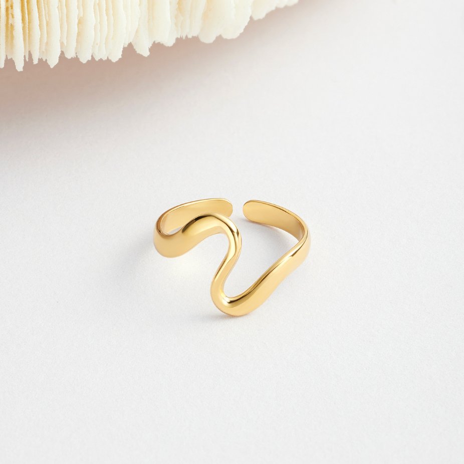 Wave Open Ring | Steun borstkanker