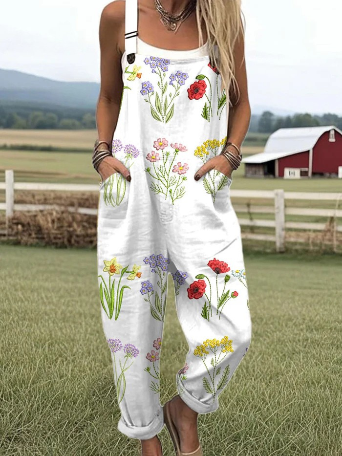 Blakely™ - Vintage bloemen jumpsuit