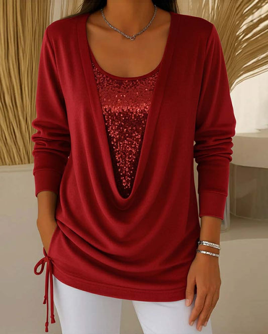 Anavelle™ - Modieuze top met pailletten